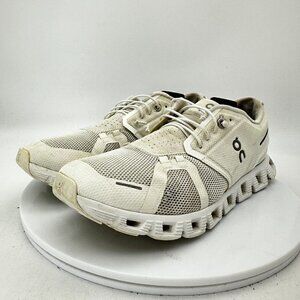 On Cloud 5 Swiss Engineering Women Size 9.5 59.98902 Pearl White Running Shoes